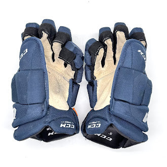 CCM HGJS - Gants Pro Stock d'occasion (bleu marine)